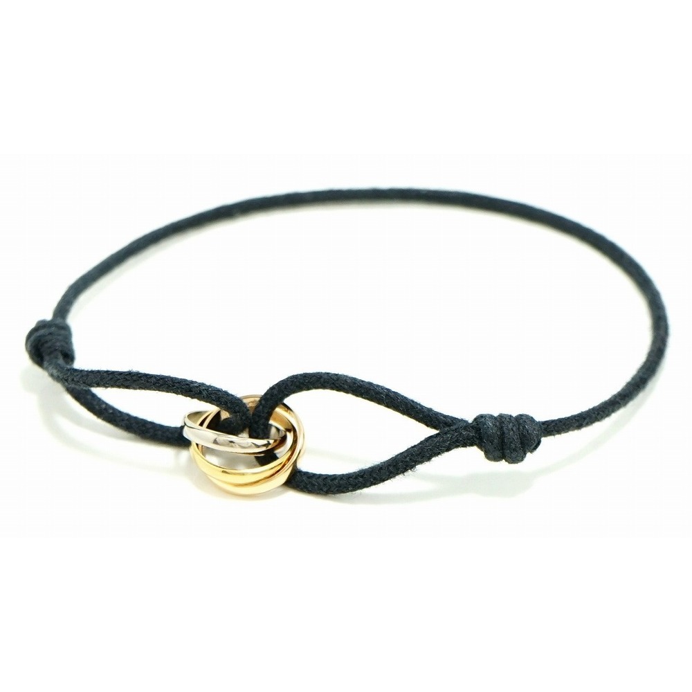 Cartier Trinity Cord Bracelet Three Color Gold